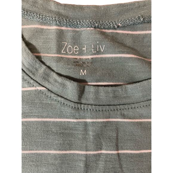 Zoe+Liv womens striped tank medium sip sip hoorah - Picture 4 of 4